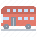 automobile, bus, decker, double, transport, transportation, vehicle