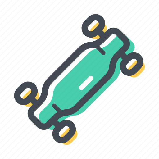 Board, city transport, long board, skate, skateboard, transportation icon - Download on Iconfinder