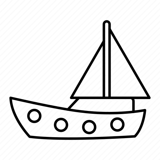 Boat, sailboat, sailing boat, sailing ship, yacht icon - Download on Iconfinder
