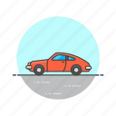 car, road, transportation, automobile, red, vehicle