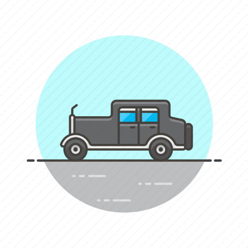 Car, road, transportation, vintage, automobile, old, retro icon - Download on Iconfinder