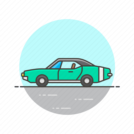 Car, road, transportation, vintage, automobile, green, vehicle icon - Download on Iconfinder