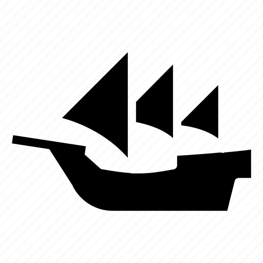 Caravel, sailboat, ship, transportation icon - Download on Iconfinder