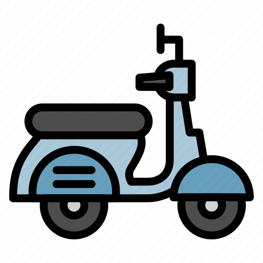 Motorcycle, scooter, transportation, travel, vehicle, vespa icon - Download on Iconfinder