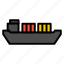 cargo, container, delivery, ocean, sea, ship, shipping, transportation 