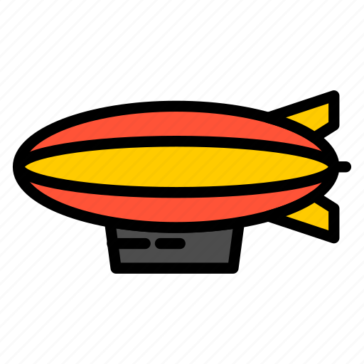 Airship, fly, transportation, travel, zeppelin icon - Download on Iconfinder