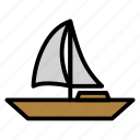 sail, sailboat, sea, ship, transportation