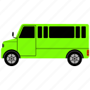 bus, school, transport, transportation, truck, van, vehicle