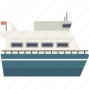 boat, ferry, ship, travel, vessel