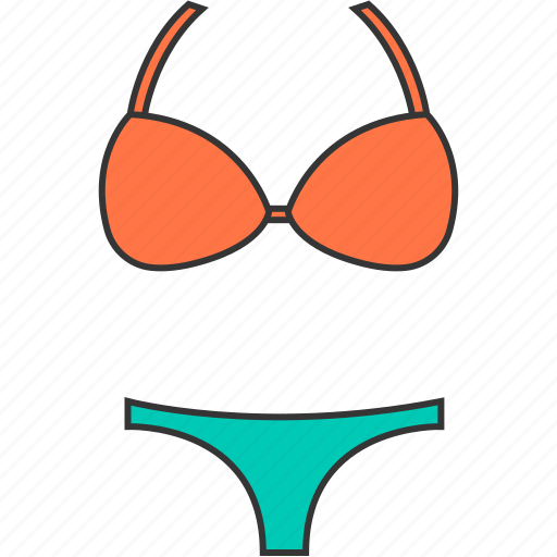 Bikini, clothing, sashion, swimsuit, underwear, woman icon - Download on Iconfinder