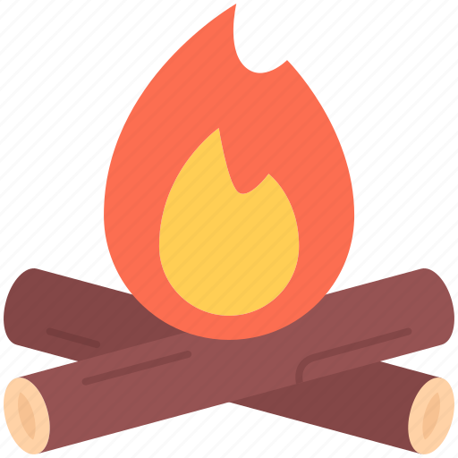 Bonfire, camping, fire, firewood, holidays, tour, travel icon - Download on Iconfinder