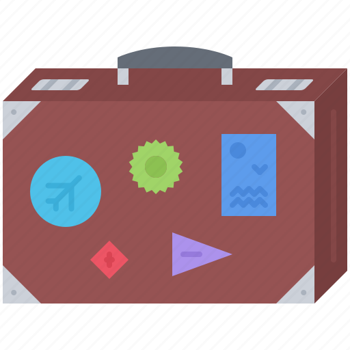 Badge, baggage, case, holidays, sticker, tickets, tour icon - Download on Iconfinder