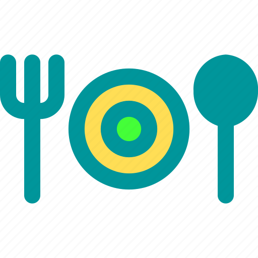 Eat, fork, plate, restaurant, spoon icon - Download on Iconfinder
