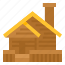 building, cabin, home, house, tree, wood
