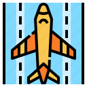airplane, plane, runway, transport, travel