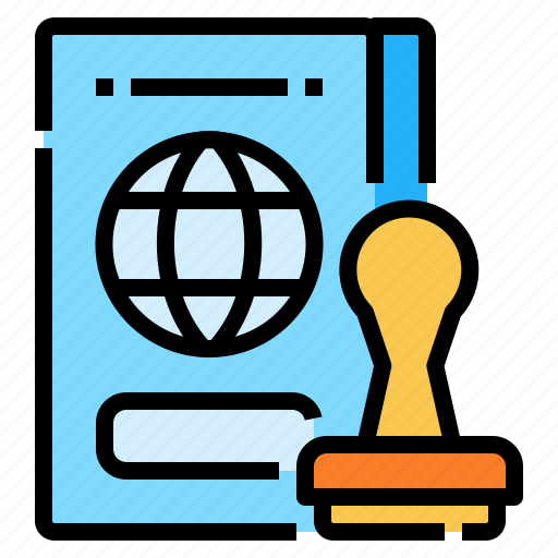 Pass, passport, stamp, travel icon - Download on Iconfinder