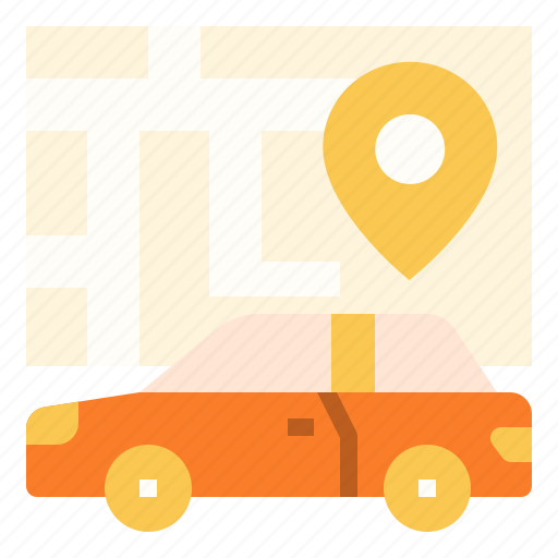 Application, car, gps, mobile, service, transportation, vehicle icon - Download on Iconfinder