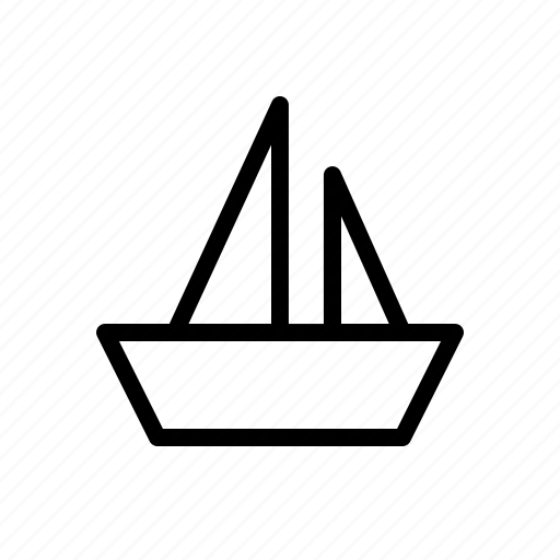 Boat, sailboat, ship, transport, travel icon - Download on Iconfinder