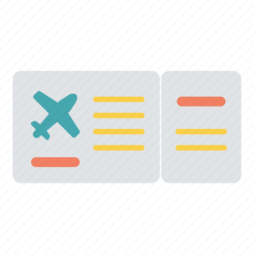 Airport, boarding, flying, pass, plane, ticket, vacation icon - Download on Iconfinder