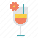 alcohol, bar, cocktail, drink, flower, glass, juice