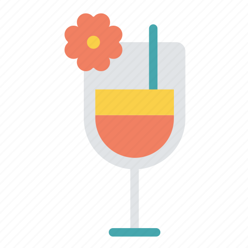 Alcohol, bar, cocktail, drink, flower, glass, juice icon - Download on Iconfinder