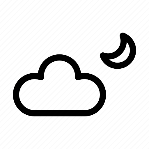 Cloud, moon, night, sleep icon - Download on Iconfinder