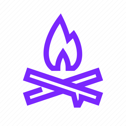 Campfire, camp, hike, bonfire, camping icon - Download on Iconfinder
