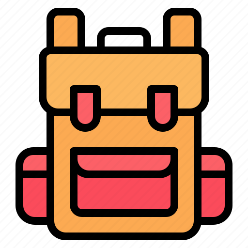 Backpack, bag, luggage, baggage, camping, travel, holiday icon - Download on Iconfinder