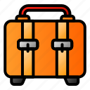 icon, color, suitcase, bag, shopping, cart