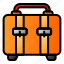 icon, color, suitcase, bag, shopping, cart 