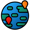 icon, color, 3, earth, globe, world, global, flag, national 