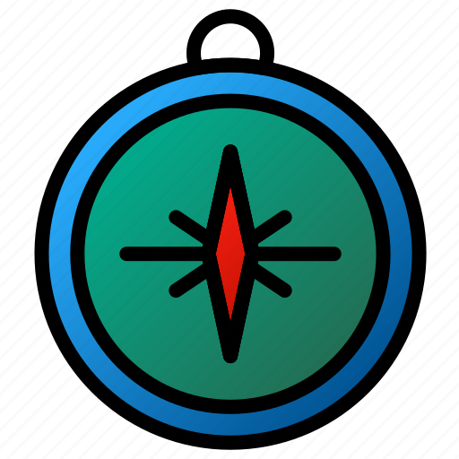 Icon, color, compass, direction, arrow, orientation, navigation icon - Download on Iconfinder