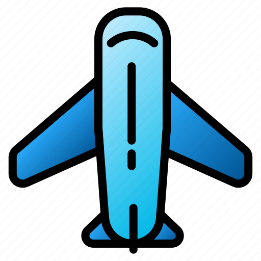 Icon, color, airplane, plane, flight, travel, bag icon - Download on Iconfinder