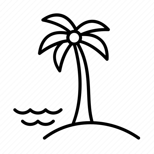 Palm, seaside, travel, voyage, beach icon - Download on Iconfinder