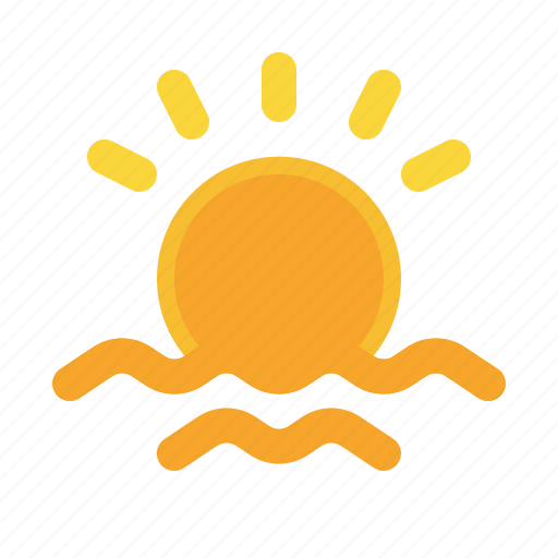 Sunset, sunrise, beach, travel icon - Download on Iconfinder