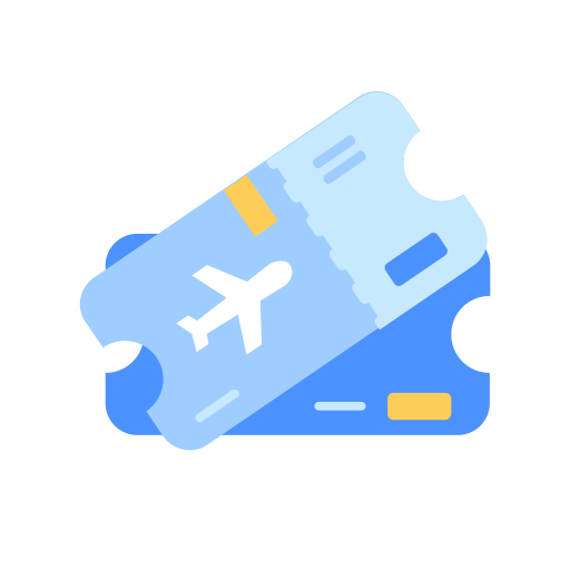 Plane, ticket, airplane, flight, travel, transport icon - Free download