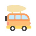 surf, van, vehicle, car, transportation, travel