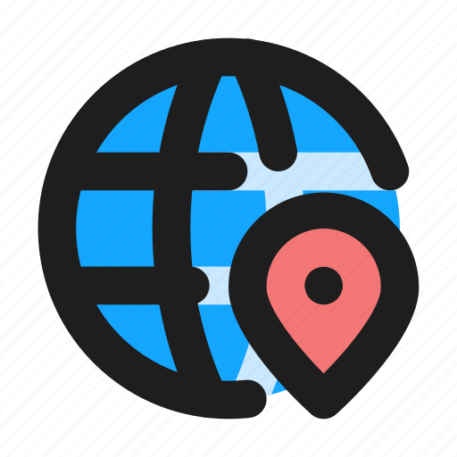 Gps, position, navigation, location, globe icon - Download on Iconfinder