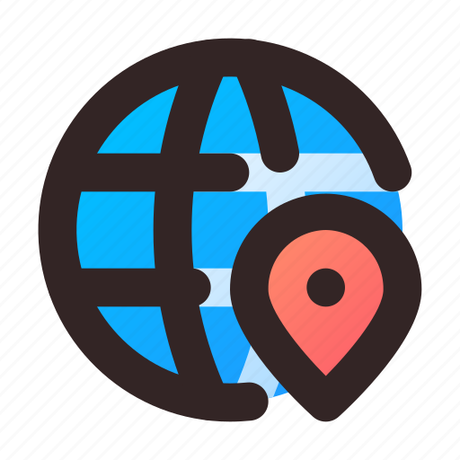 Gps, position, navigation, location, globe icon - Download on Iconfinder