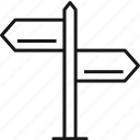 sign, navigation, direction, arrow, map, pointer, road sign