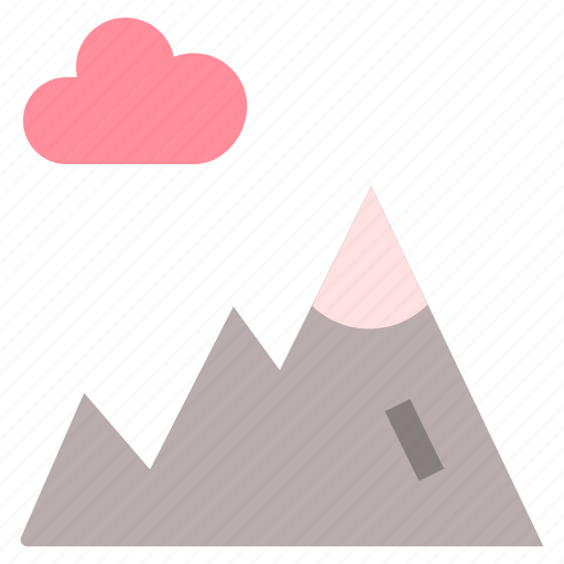 Travel, holiday, vacation, mountains, hills, snow, cloud icon - Download on Iconfinder
