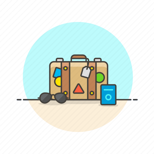 Travel, baggage, holiday, luggage, suitcase, vacation, bag icon - Download on Iconfinder
