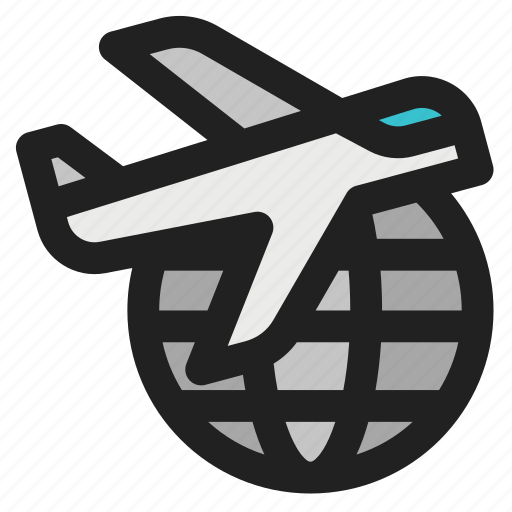 Travel, plane, airport, holiday, aircraft, airplane, flight icon - Download on Iconfinder