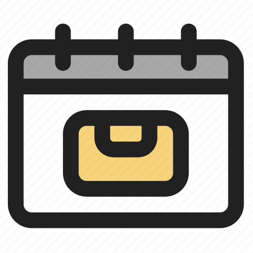Holiday, date, calendar, suitcase, event, travel, vacation icon - Download on Iconfinder