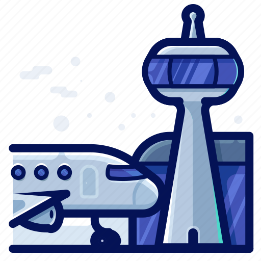 Aeroplane, airplane, airport, communication, tower icon - Download on Iconfinder