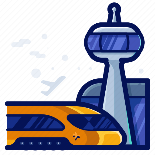 Airport, train, transportation, travel icon - Download on Iconfinder