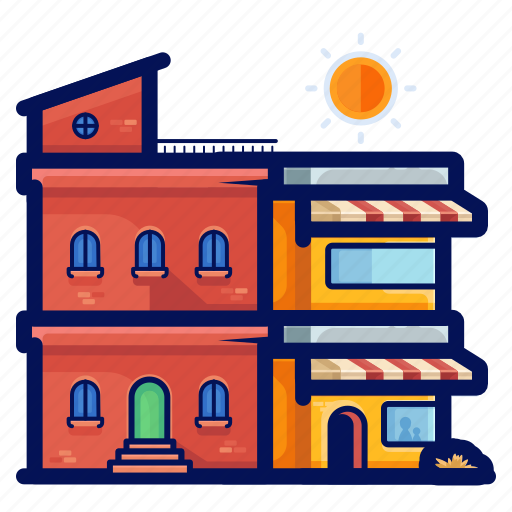 Apartment, building, holiday, store, travel, vacation icon - Download on Iconfinder