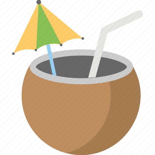 Beverage, coconut water, fresh juice, pina colada, tropical drink icon - Download on Iconfinder