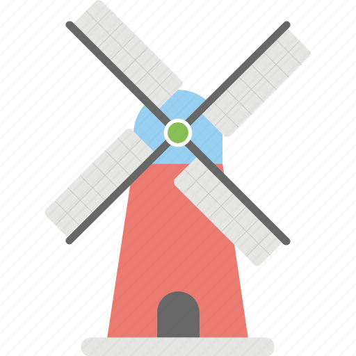 Kinderdijk mill, netherland, traditional dutch windmill, windmill of retz, world famous windmill icon - Download on Iconfinder