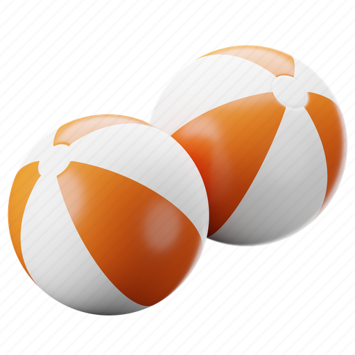 Beach, ball, travel, vacation, holiday 3D illustration - Download on Iconfinder